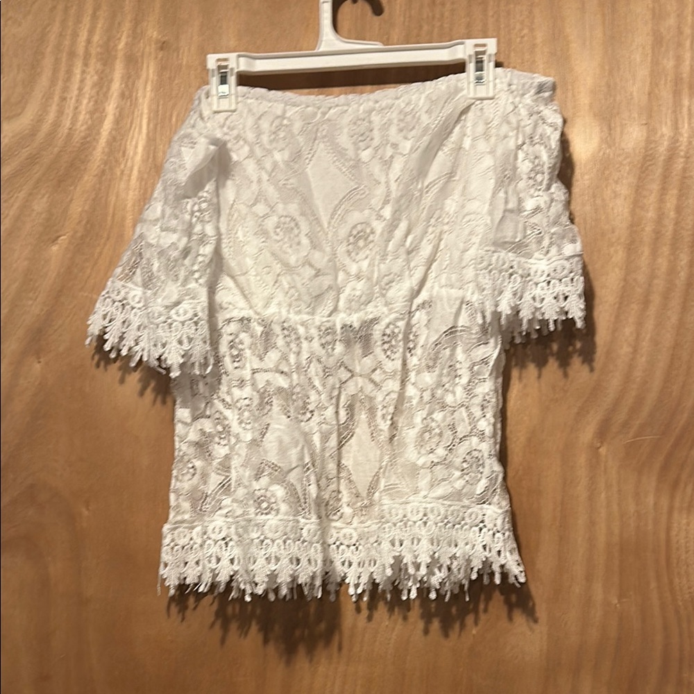 Elegant White Lace Blouse